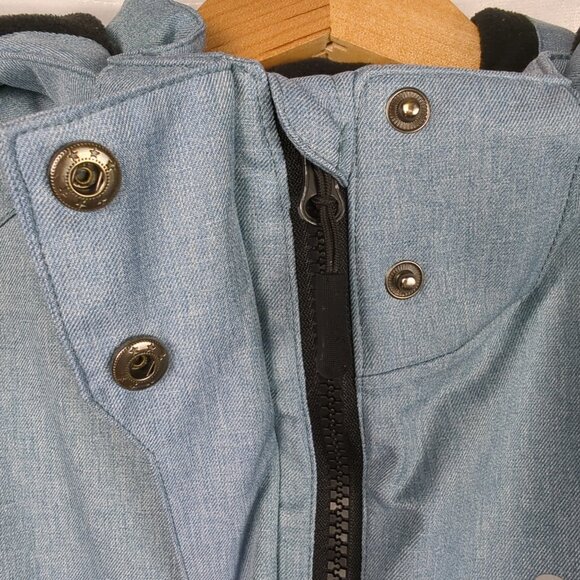 Little Donkey Andy Blue Ski Jacket with Removable Hood - Picture 3 of 10